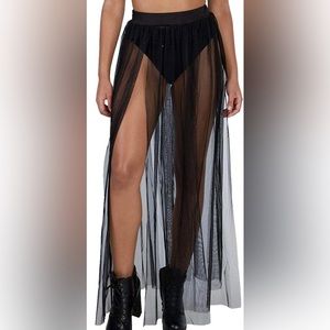 iHeartRaves Tooled Maxi Skirt